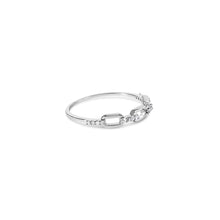 Load image into Gallery viewer, Paperclip Ring with Diamond Accent
