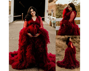Maternity Dress for Photo Shoot, Maternity Gown for Women, Baby Shower Dress Gift for Her, PhotoShoot Dress
