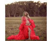 Load image into Gallery viewer, Personalized Maternity Dress for Photo Shoot, Maternity Gown for Women, Baby Shower Dress Gift for Her, PhotoShoot Dress
