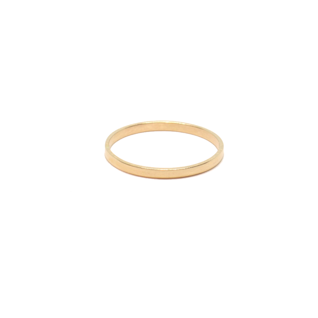 14KT Gold Flat Band Ring