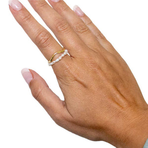 Claire Double Layer Pearl Ring