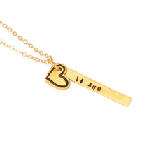 Load image into Gallery viewer, &quot;Ti Amo&quot; Italian for I Love You, Quote Necklace
