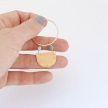 Load image into Gallery viewer, Elan Half Moon Hoop Earrings
