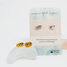 Load image into Gallery viewer, Embrace Your Journey - &quot;Our Hearts&quot; Stud Earrings
