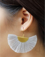 Load image into Gallery viewer, Half Moon Fan Earrings
