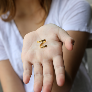 "Everything carries me to you" -Pablo Neruda Wrap Ring