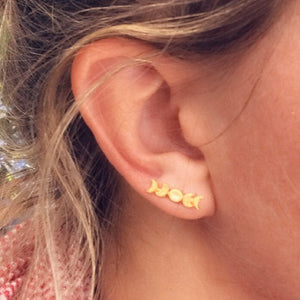 Moon Phase Ear Climbers