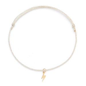 Anna Kaiser x OIYA: Silver Lightning Bolt Charm Bracelet