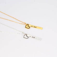 Load image into Gallery viewer, &quot;Ti Amo&quot; Italian for I Love You, Quote Necklace
