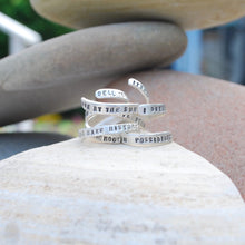 Load image into Gallery viewer, &quot;Well Behaved Women Seldom Make History&quot;  Laurel Thatcher Ulrich Wrap Ring
